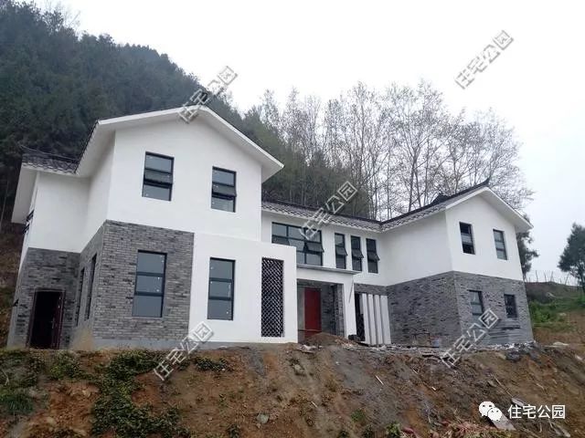 中国真实农村现代别墅,成都农村中式别墅建造