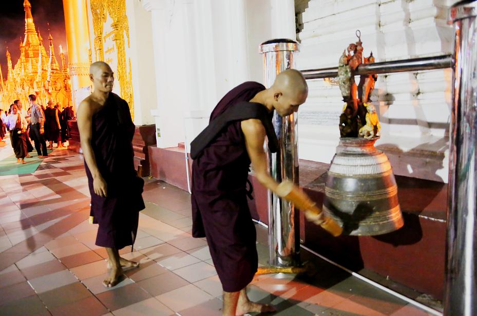 缅甸的大金塔简介,缅甸仰光大金塔人