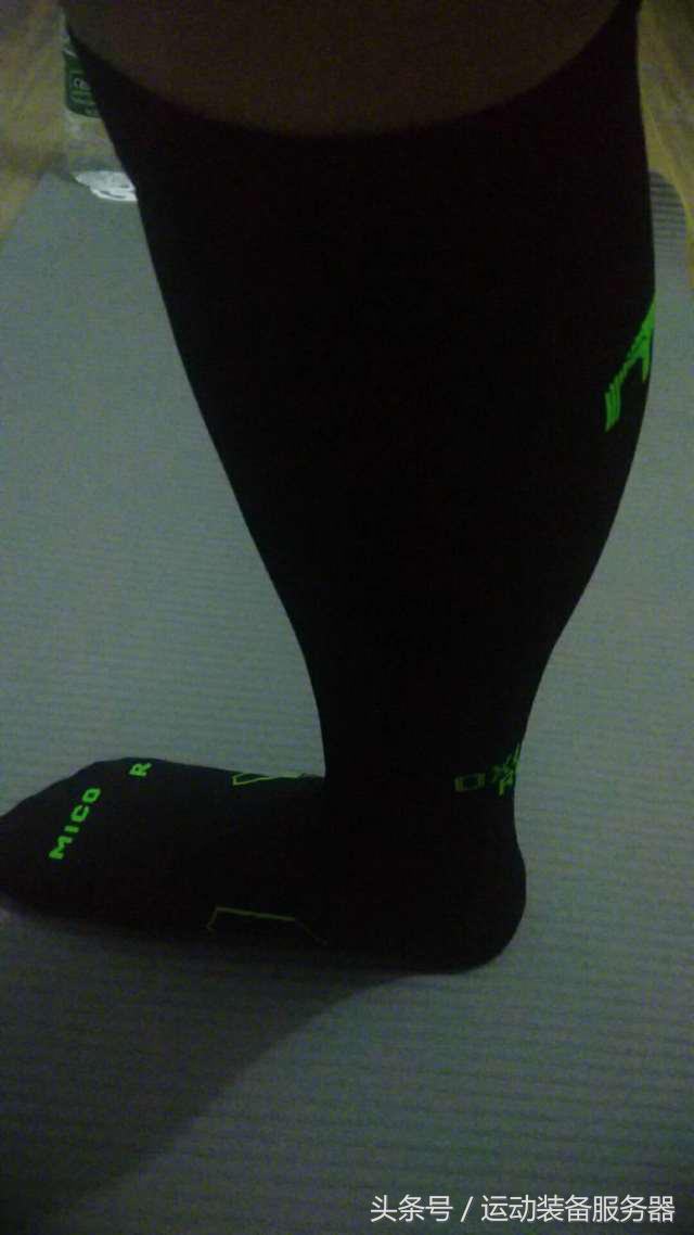 首发:跑友群测——意大利MICO专业压缩小腿袜
