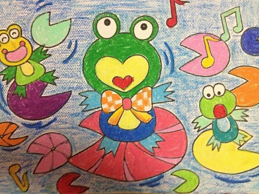 儿童画创意画8-10岁女孩马克笔,儿童创意儿童画4-6岁鲨鱼吃小鱼