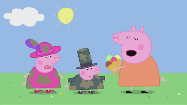 宝宝玩具屋之小猪佩奇第一季动漫,陪孩子看动画之小猪佩奇放风筝