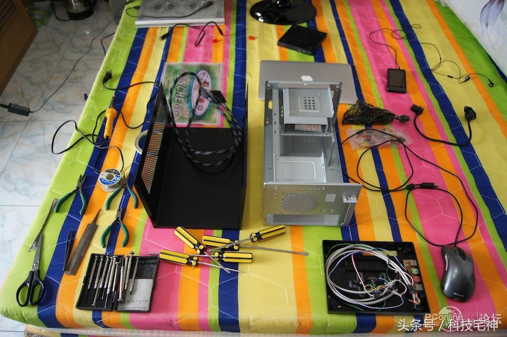 联想一体机拆机改台式电脑,旧联想笔记本改造小主机