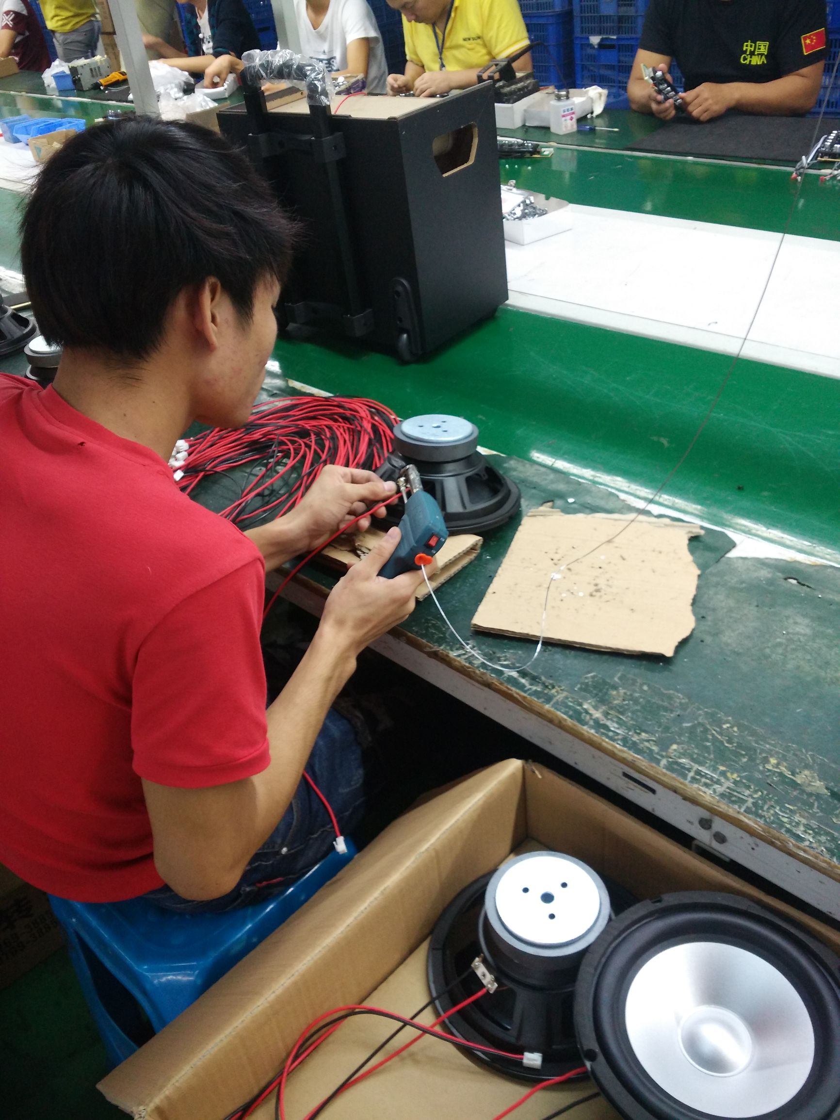 拉杆音箱制作过程,拉杆音响制作图解