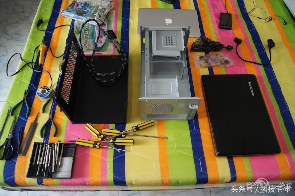 联想一体机拆机改台式电脑,旧联想笔记本改造小主机