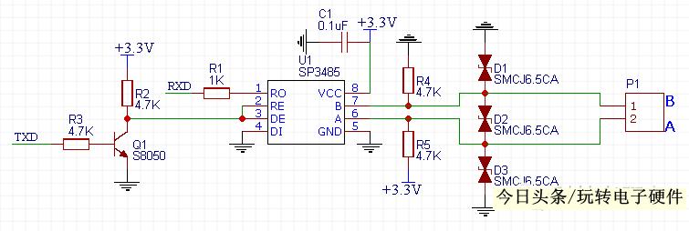 rs485电路设计需要的细节,485接口详细电路设计