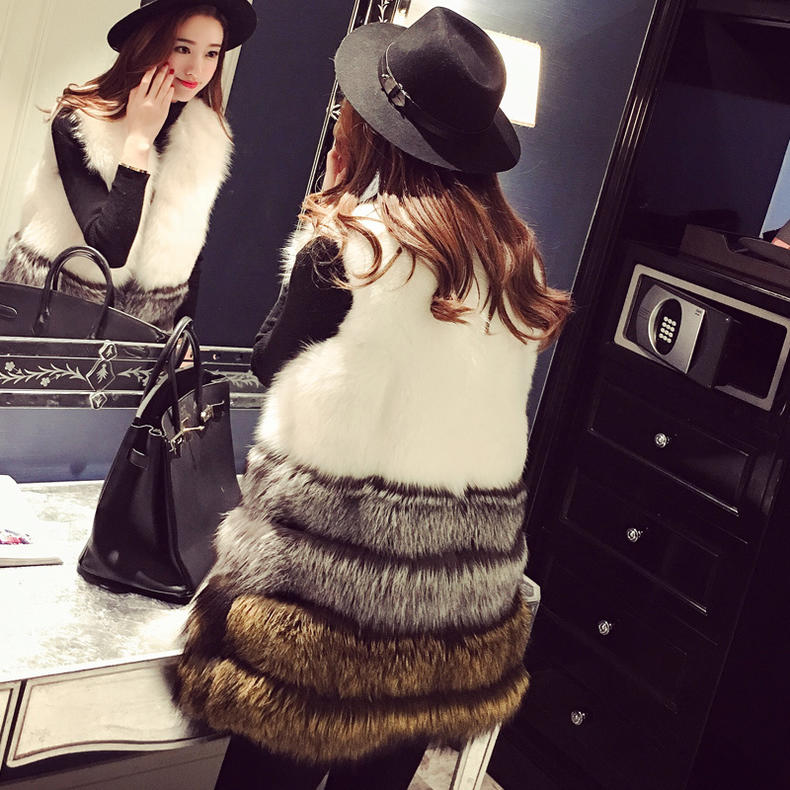 高档时尚潮流马甲皮草,高贵皮草马甲图片大全
