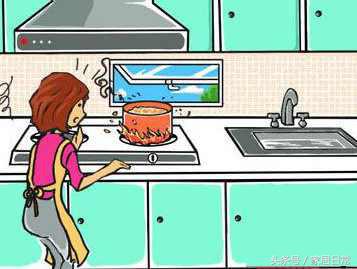 煤气灶使用不当引发火灾,厨房装修别入坑