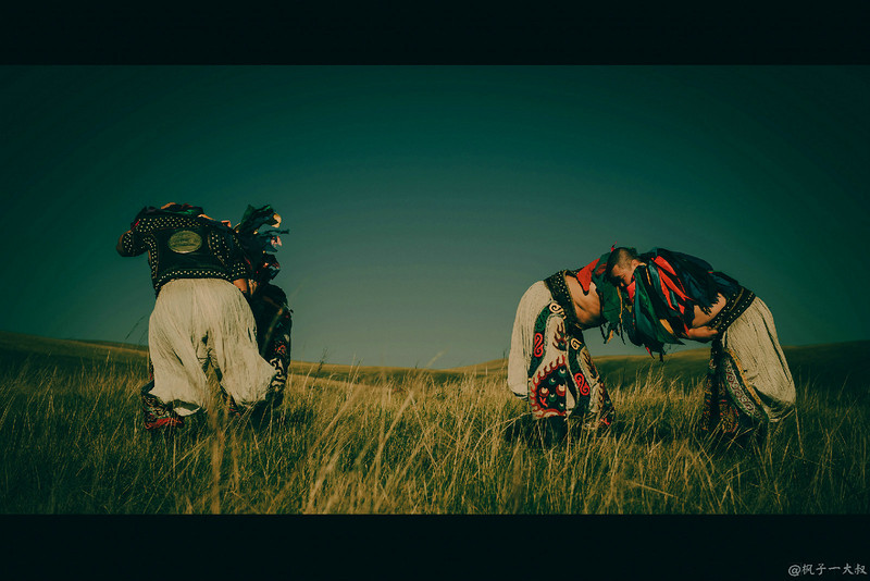 草原金秋美景图片,蓝天白云大草原的美图