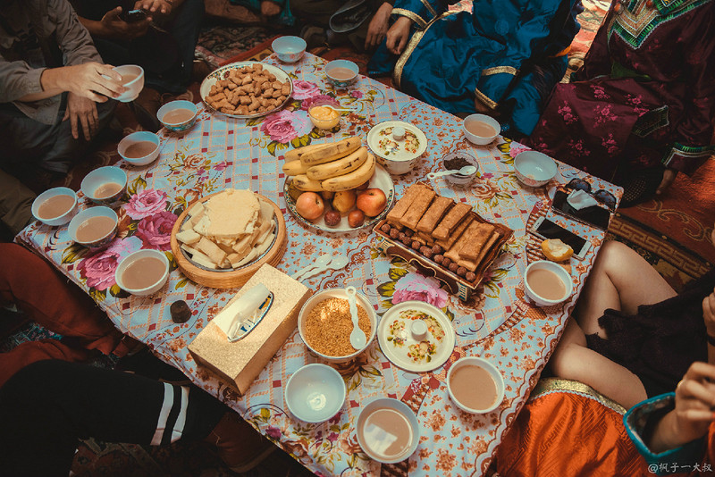 草原金秋美景图片,蓝天白云大草原的美图