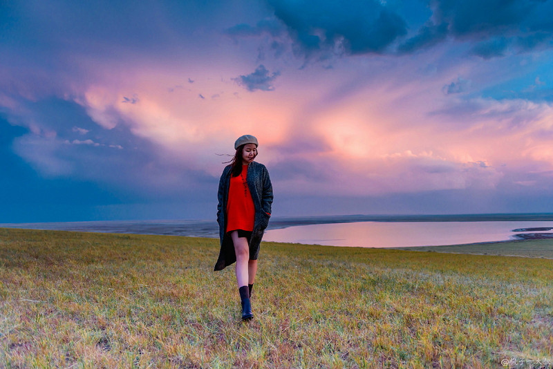 草原金秋美景图片,蓝天白云大草原的美图