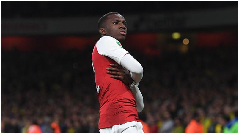 英联杯比赛中炸裂酋长球场的枪手新星:恩凯蒂亚?!