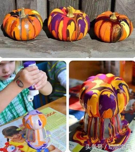 万圣节南瓜手工制作,万圣节幼儿园手工南瓜