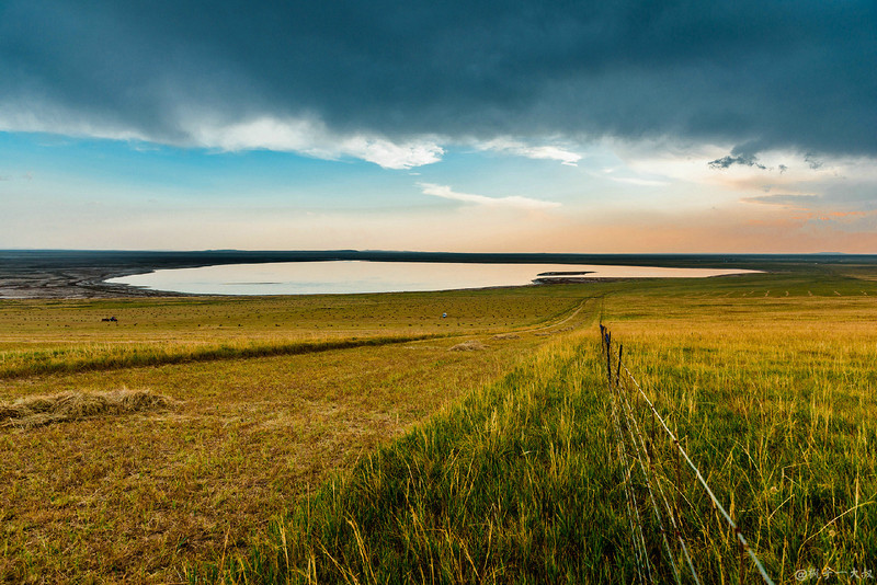 草原金秋美景图片,蓝天白云大草原的美图