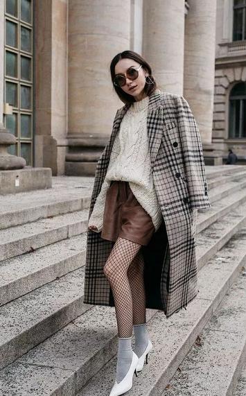 秋冬毛衣穿搭中性风高级感,打底毛衣女加绒秋冬半高领