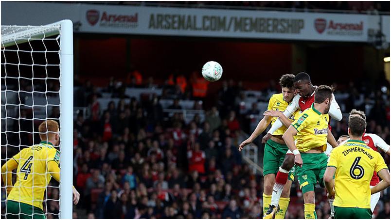 英联杯比赛中炸裂酋长球场的枪手新星:恩凯蒂亚?!