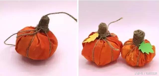 万圣节南瓜手工制作,万圣节幼儿园手工南瓜