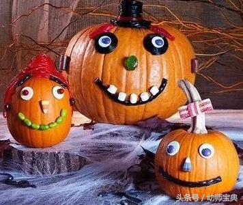 万圣节南瓜手工制作,万圣节幼儿园手工南瓜
