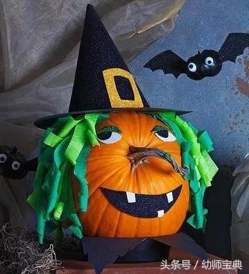 万圣节南瓜手工制作,万圣节幼儿园手工南瓜