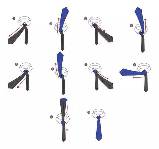 男生和女友必学的领带打法,妻子的必修课