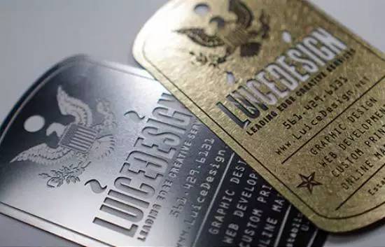 金属名片设计效果图,烫金创意名片设计