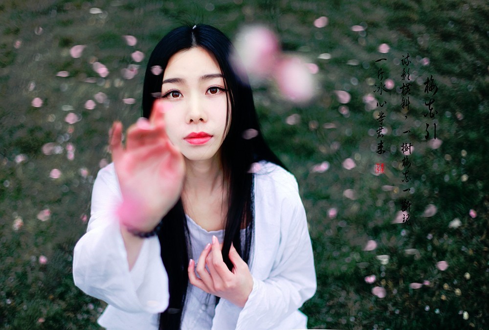 花季怎么拍好看,自由浪漫的人像照片