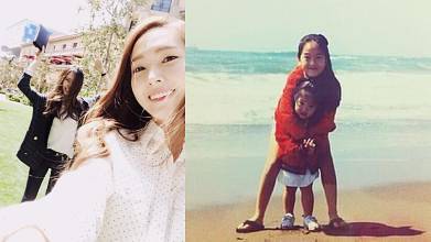 韩国郑氏姐妹,jessicakrystal郑氏姐妹机场look