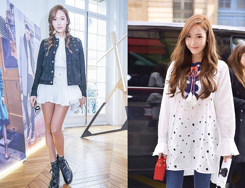 韩国郑氏姐妹,jessicakrystal郑氏姐妹机场look