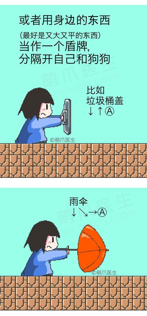 遇到狗狗攻击怎么办,遇到狗攻击人怎么自救卡通