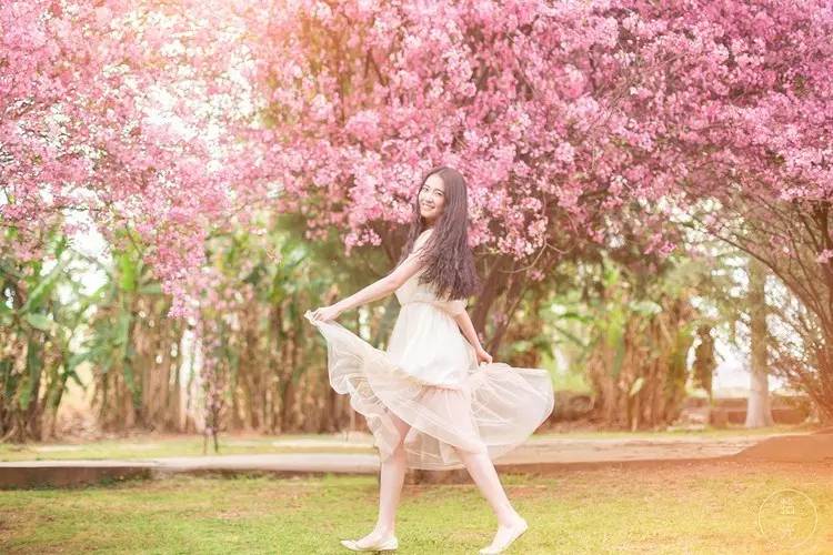 花季怎么拍好看,自由浪漫的人像照片