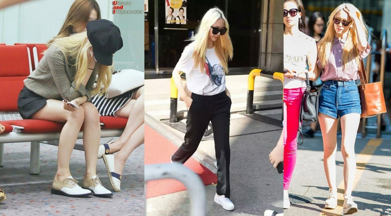 韩国郑氏姐妹,jessicakrystal郑氏姐妹机场look