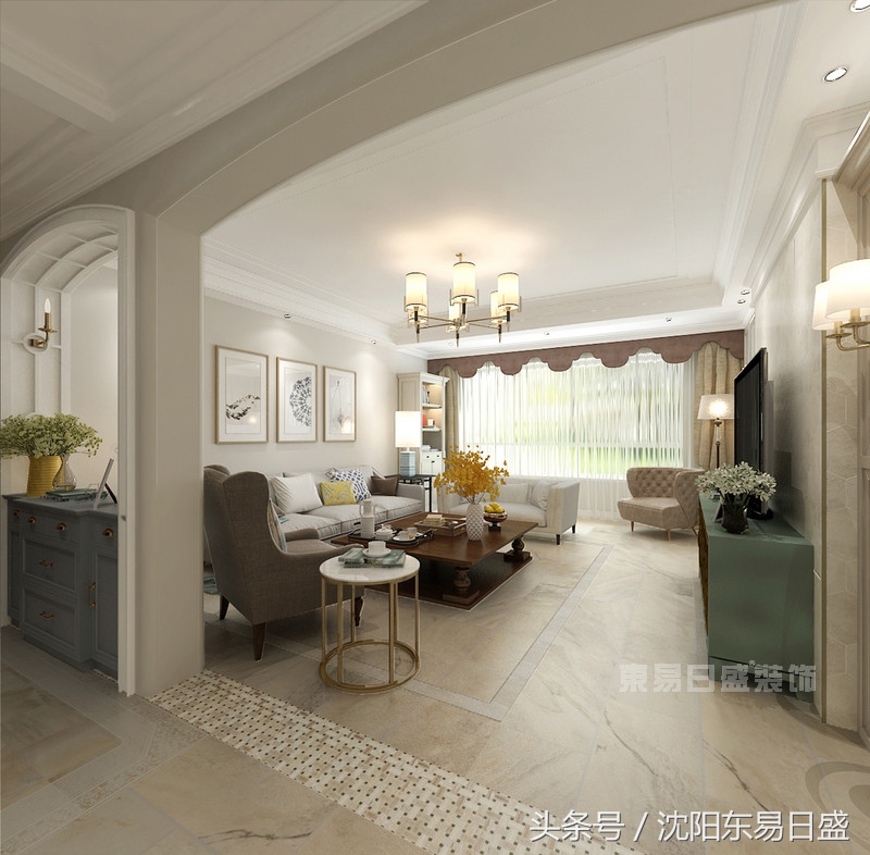 金地长青湾165平装修效果图,北湖湾极简风格装修效果图