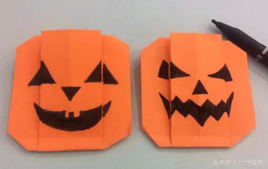 万圣节南瓜手工制作,万圣节幼儿园手工南瓜