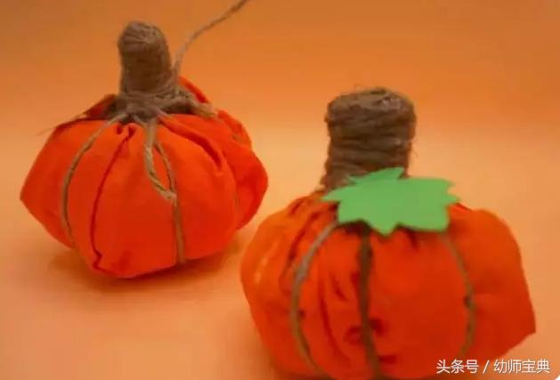 万圣节南瓜手工制作,万圣节幼儿园手工南瓜