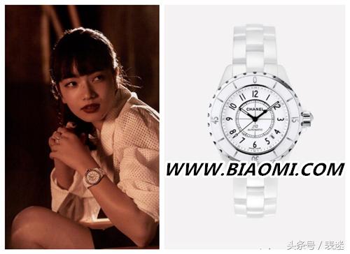 香奈儿j12白色陶瓷腕表,小松菜奈香奈儿项链