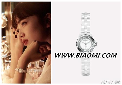 香奈儿j12白色陶瓷腕表,小松菜奈香奈儿项链