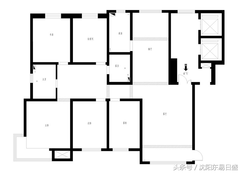 金地长青湾165平装修效果图,北湖湾极简风格装修效果图