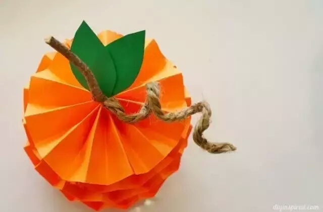 万圣节纸制作南瓜灯立体,万圣节南瓜灯折纸