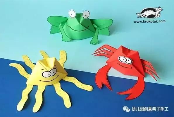 幼儿园圆形卡纸创意手工,幼儿园半立体手工作品圆形卡纸