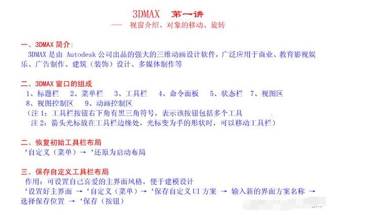 一套完整的3dmax教程,3dmax干货教程