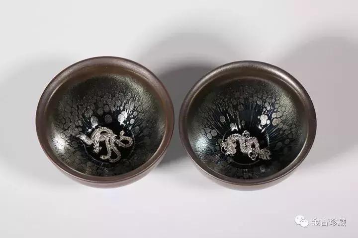 银油斑建盏,建盏鹧鸪斑和油滴斑区别