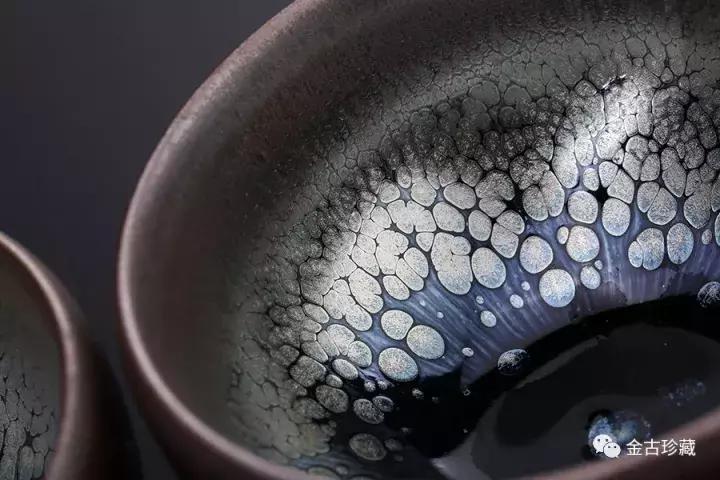 银油斑建盏,建盏鹧鸪斑和油滴斑区别