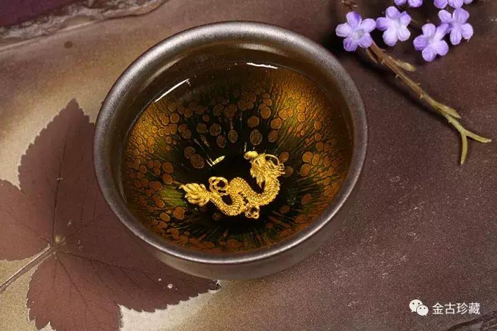 银油斑建盏,建盏鹧鸪斑和油滴斑区别