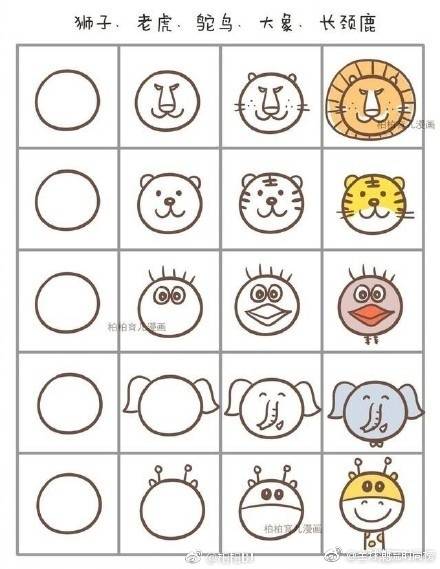 简笔画教程大全简单的画动物,简笔画入门零基础画动物
