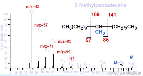 质谱图分子离子峰是怎么确定的,质谱图的峰数代表什么