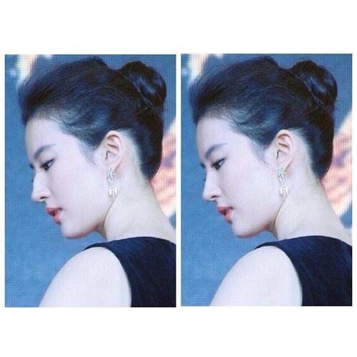 刘诗诗刘亦菲五官比较,刘诗诗刘亦菲肩膀对比