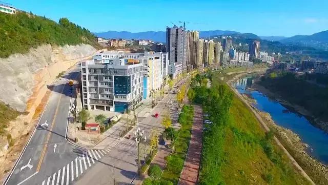 通江靓丽风景,通江城市航拍