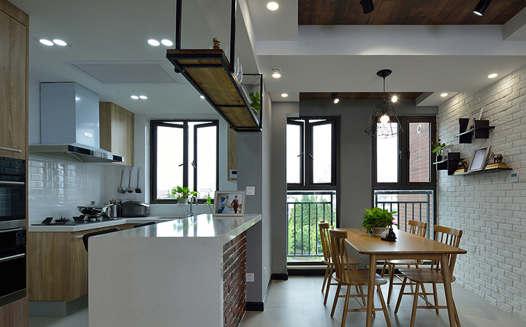 双宋结婚新房如果这样装~上海高桥新城89㎡北欧实景，隐形门亮了