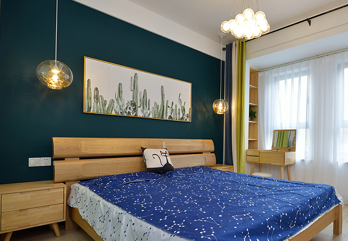 双宋结婚新房如果这样装~上海高桥新城89㎡北欧实景，隐形门亮了