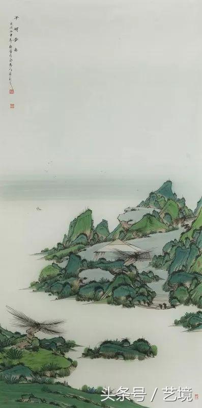 诗性翰墨——刘艳会新青绿山水作品品鉴