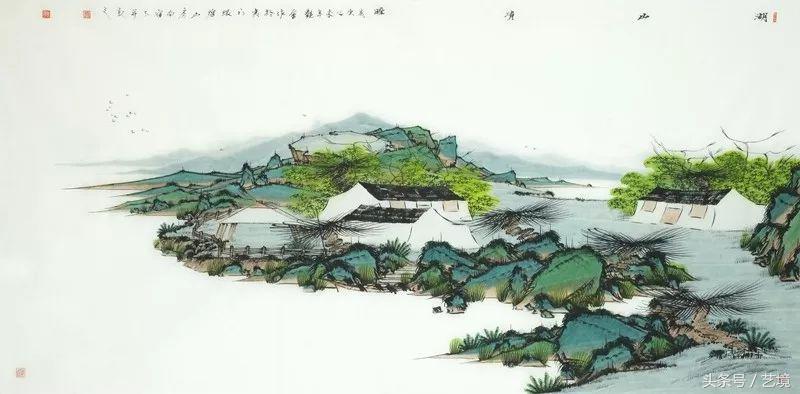 诗性翰墨——刘艳会新青绿山水作品品鉴